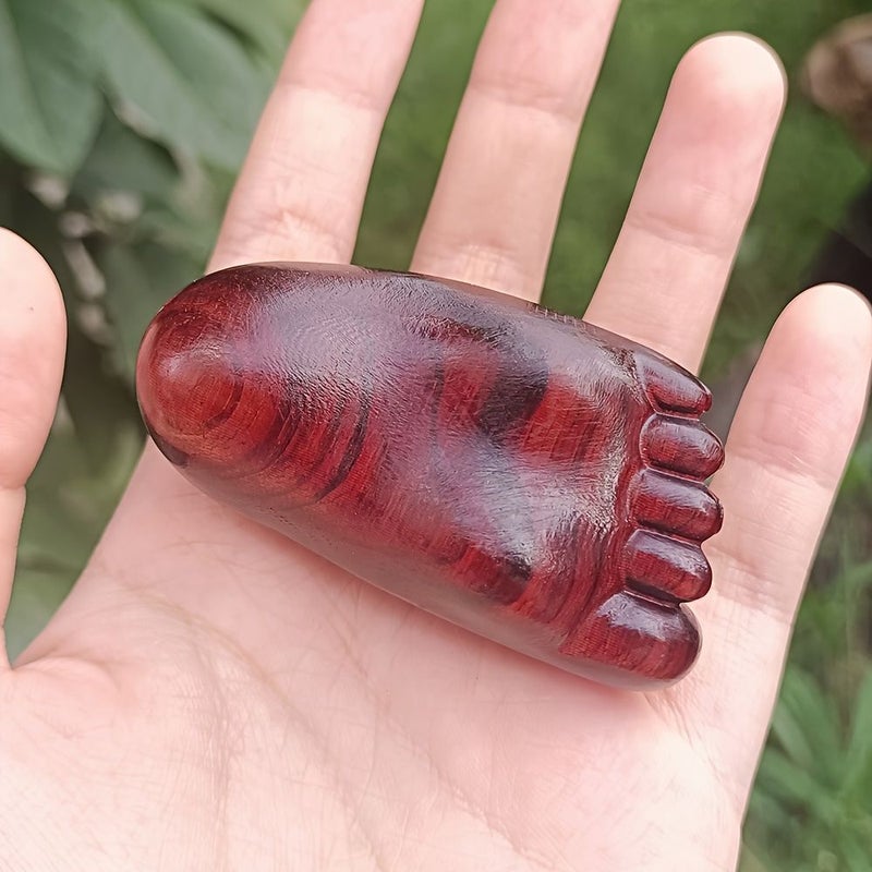 1Pc 2.4 Inch Handcrafted Wooden Decorative Foot Piece For Handheld Play Collection Portable Woodworking Craft - Image 5