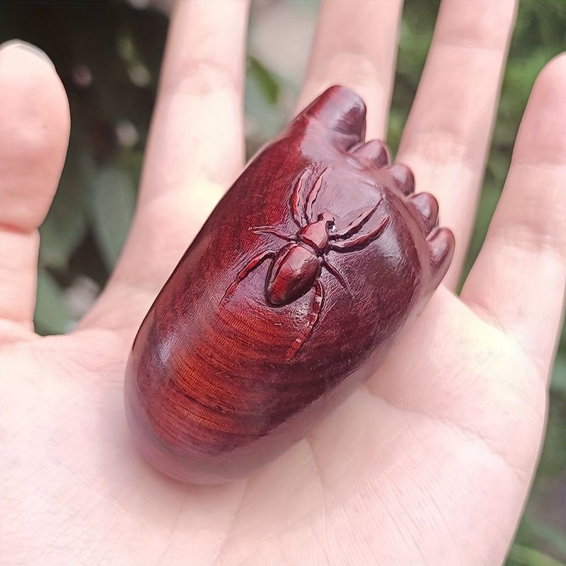 1Pc 2.4 Inch Handcrafted Wooden Decorative Foot Piece For Handheld Play Collection Portable Woodworking Craft - Image 2