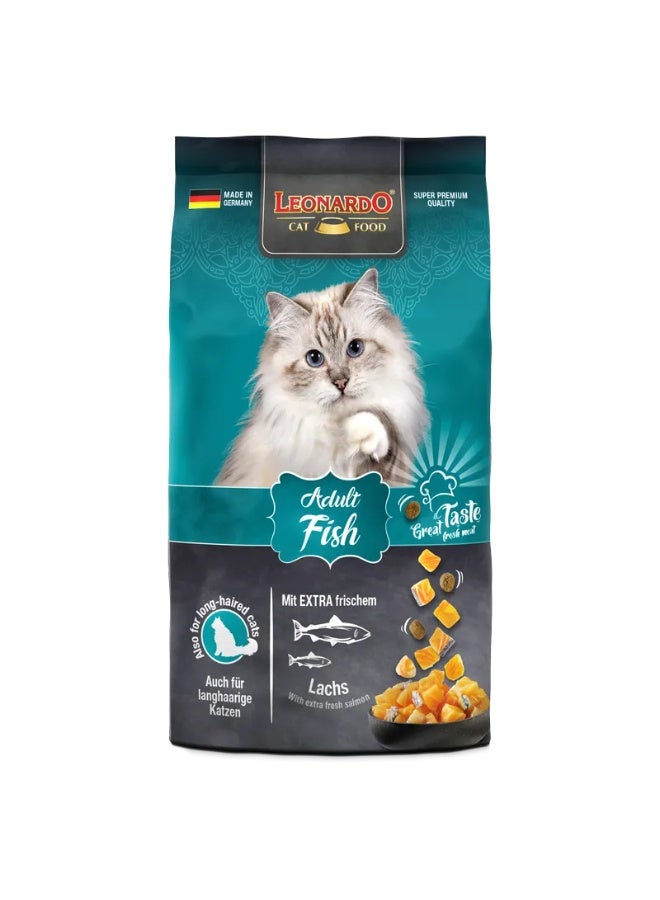 LEONARDO Adult Cat Dry Food with Fish 1.8kg - Image 1