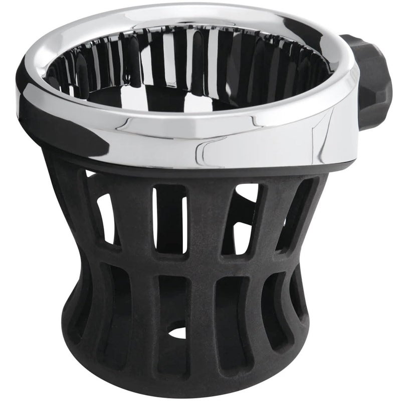 Ciro Drink Holder Perch Mount Chrome Plated Rubber Black Finish 50411 8 x 6 x 5