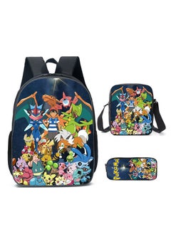 Pokemon Pokemon Three-piece Student Backpack 40*30*15cm 