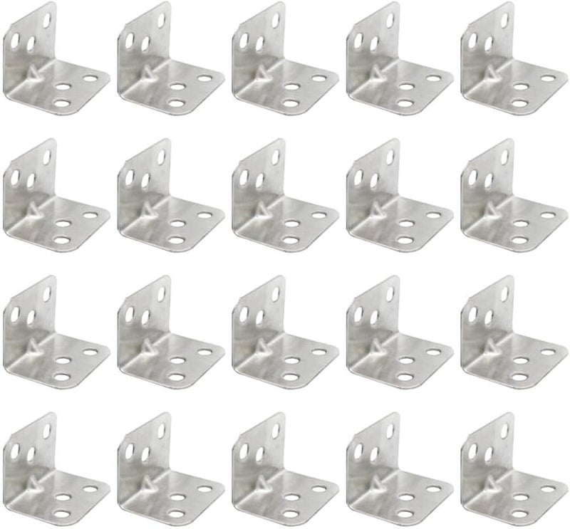 Heavy Duty Iron Corner Brace Brackets 40Pcs Right Angle Shelf Support for Furniture - Image 2