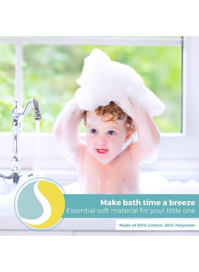 Spasilk مجموعة مناديل سباسيليك للأطفال حديثي الولادة، مجموعة مناشف تيري ناعمة، عبوة من 10، كورال وردي - Image 5