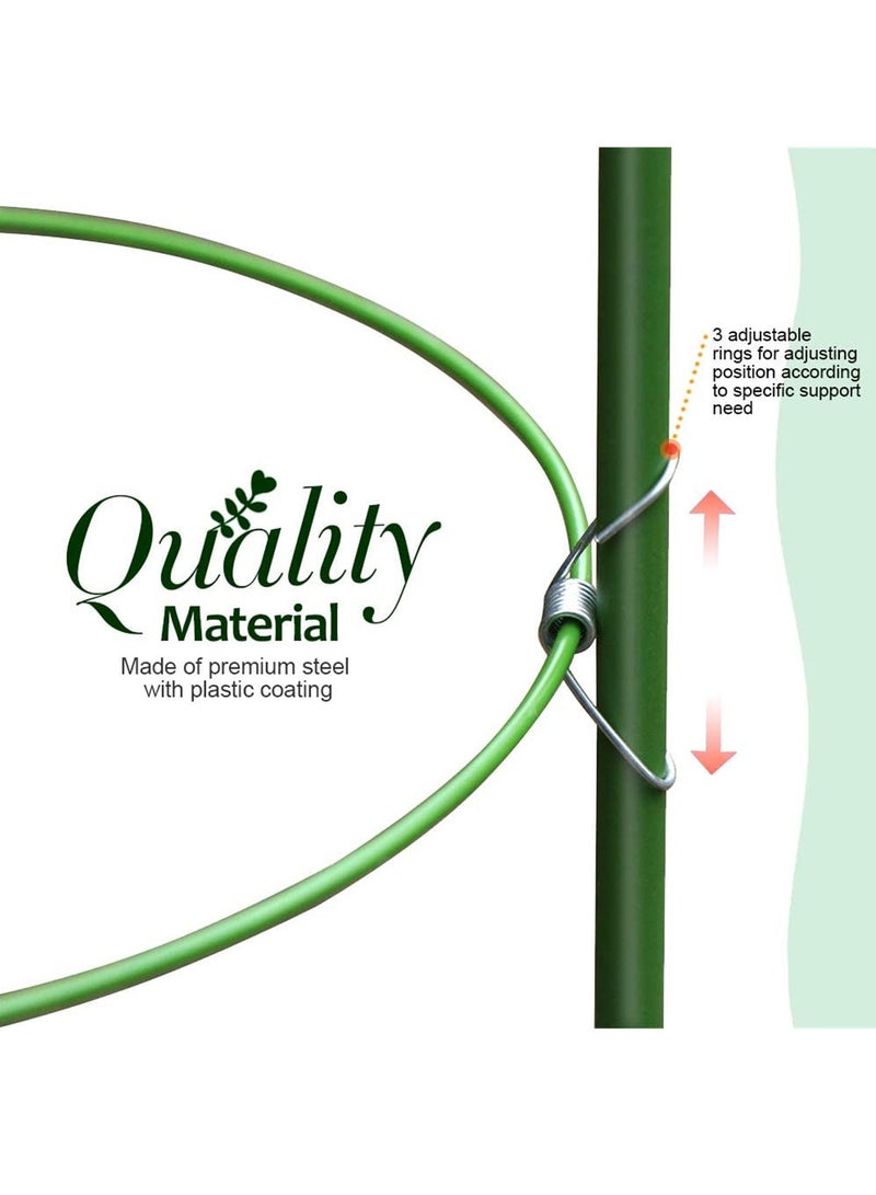 Y&D 2 Pack Plant Support Cage Rust Resistant Garden Ring Stake for Tomato, Trellis, Climbing Plant, Flower  - Image 5