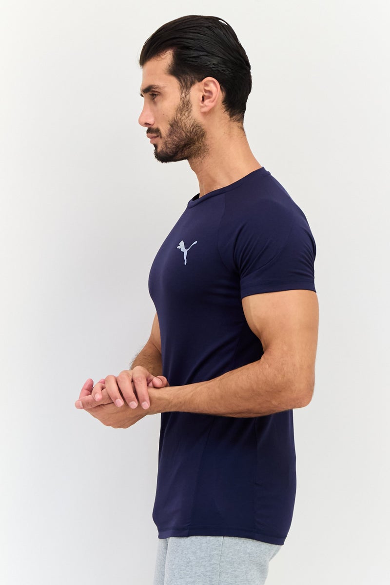 PUMA Men Sportswear Fit Short Sleeves Outdoor T-Shirt, Navy - Image 2