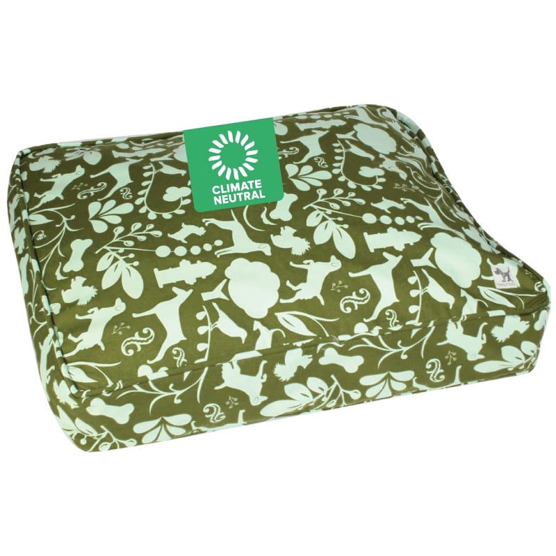 Molly Mutt Medium to Large Dog Bed Cover Amarillo by Morning Olive Green Light Blue 27x36x5 - Image 2