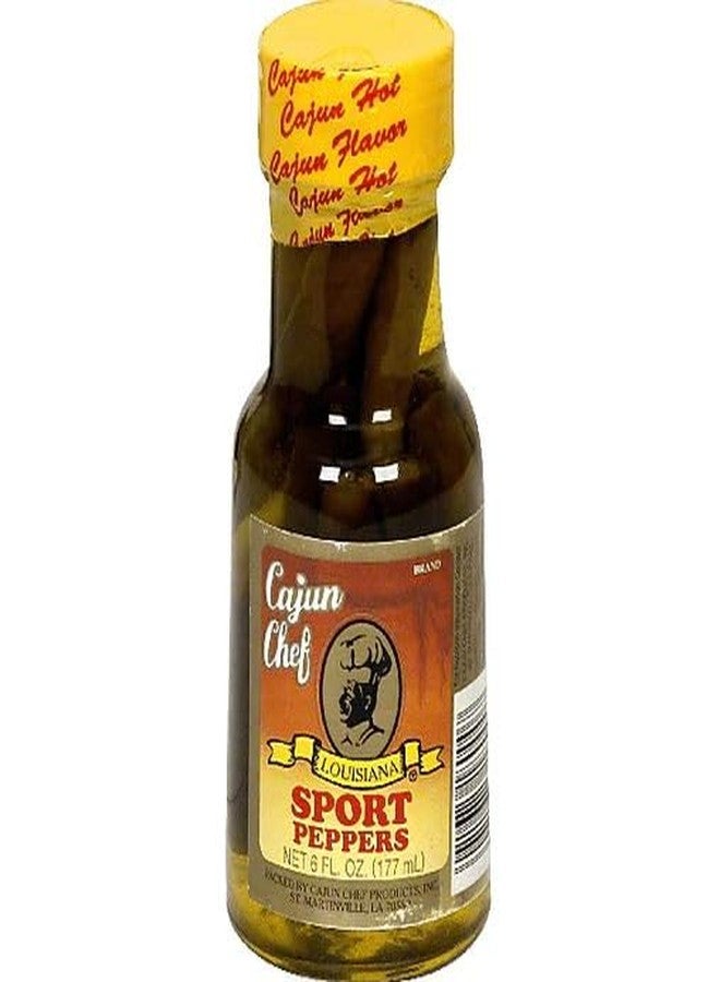 Cajun Chef فلفل رياضي من كاجون شيف في خل، 6 أونصات من كاجون شيف - Image 1