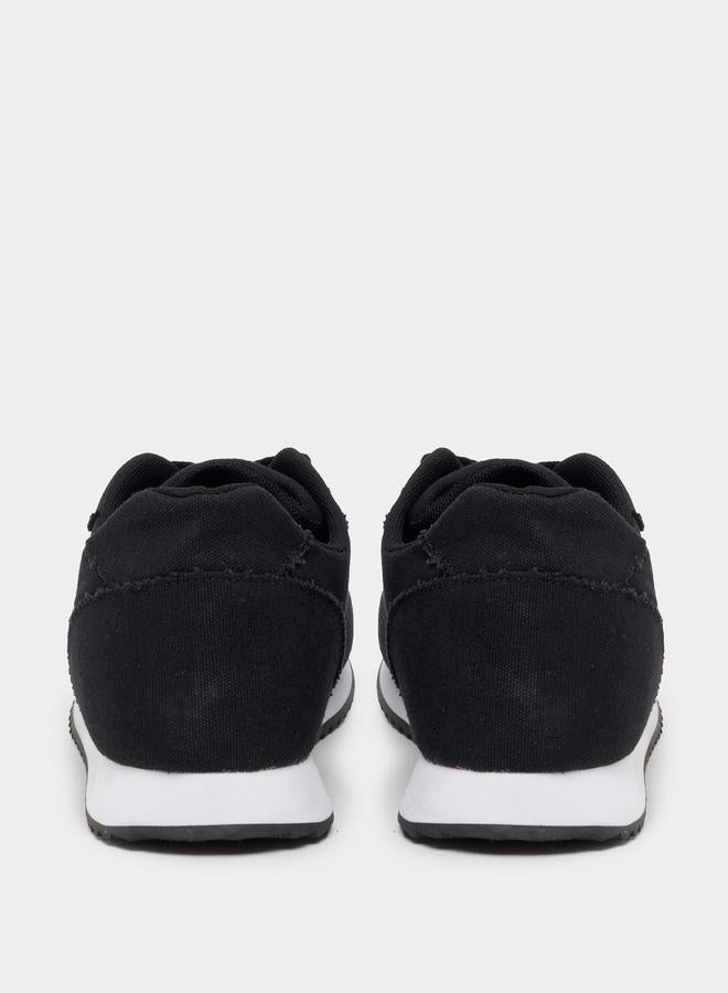Styli Frayed Edge Detail Lace Up Sneakers  - Image 4