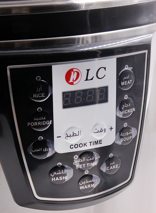 دي إل سي  قدر ضغط كهربائي 8 L 1500 W SH-4202 أسود/ فضي - Image 2
