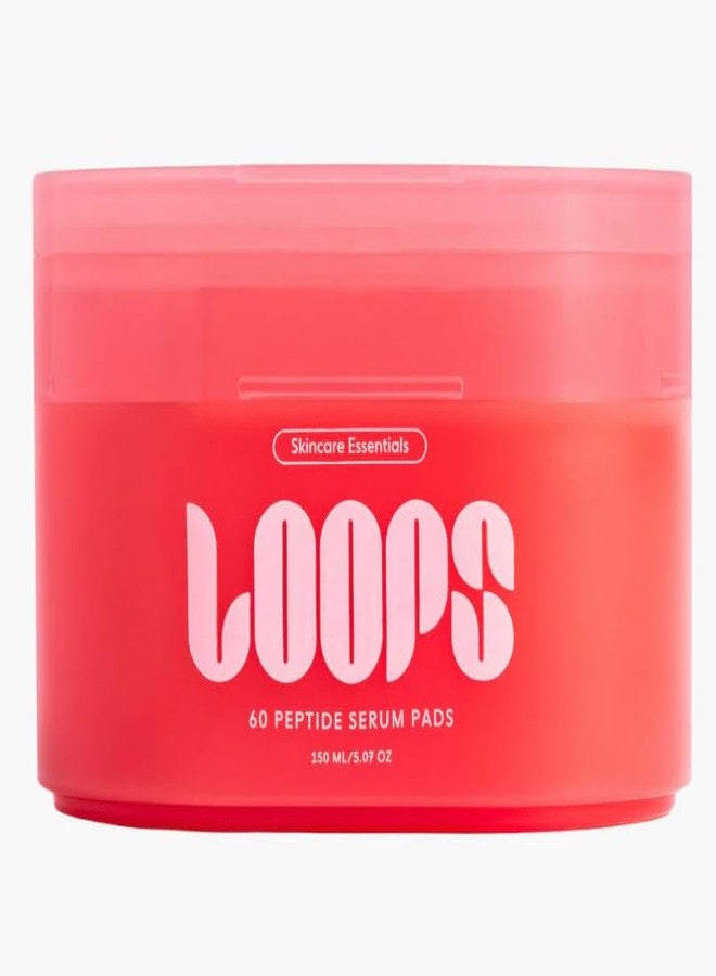 LOOPS Peptide Serum - Firm, Fortify, and Fight Fine Lines - Anti-Wrinkle and Moisturizing Skincare - Pre-soaked Veocell Embo Pad - Peptide Complex Serums to Rejuvenate and Prejuvenate -Face Serum Pads - Image 1
