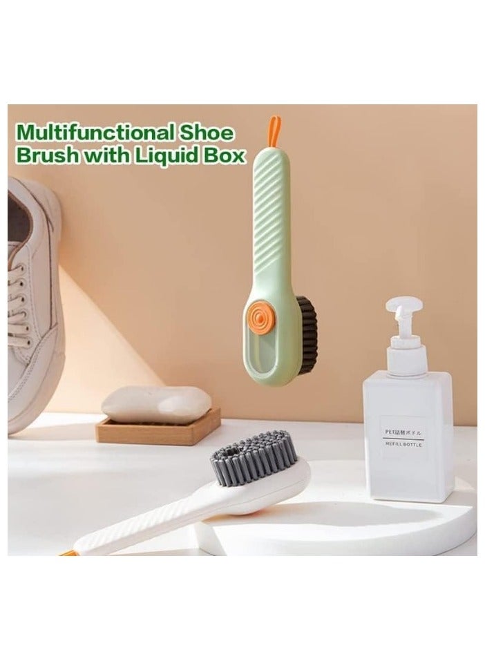 Shoe and Clothes Cleaning Brush with Automatic Soap Dispenser, Multi-Functional Brush with Built-in Reservoir, Soft Fur Brush with Long Handle, Perfect for Deep Cleaning in Bathroom and Kitchen, Household Washing Brush for Comprehensive Cleaning, Comes in Random Color. - Image 4