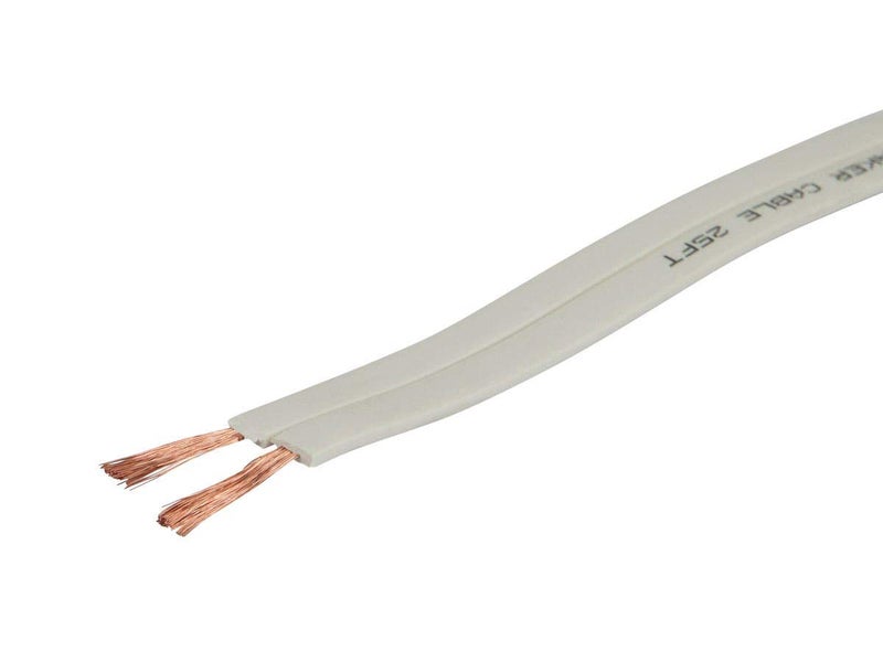 Monoprice Monoprice Planate Series 16 Gauge AWG Pure Copper Flat Speaker Wire/Cable - 3048 cm CL2 in Wall Rated, Jacketed in PVC Material for Home Theater, Car Audio and More - Image 1