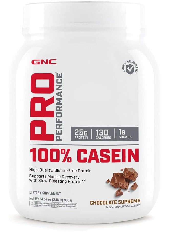 GNC - Pro Performance 100% Casein Protein Powder Choco Supreme - Image 1