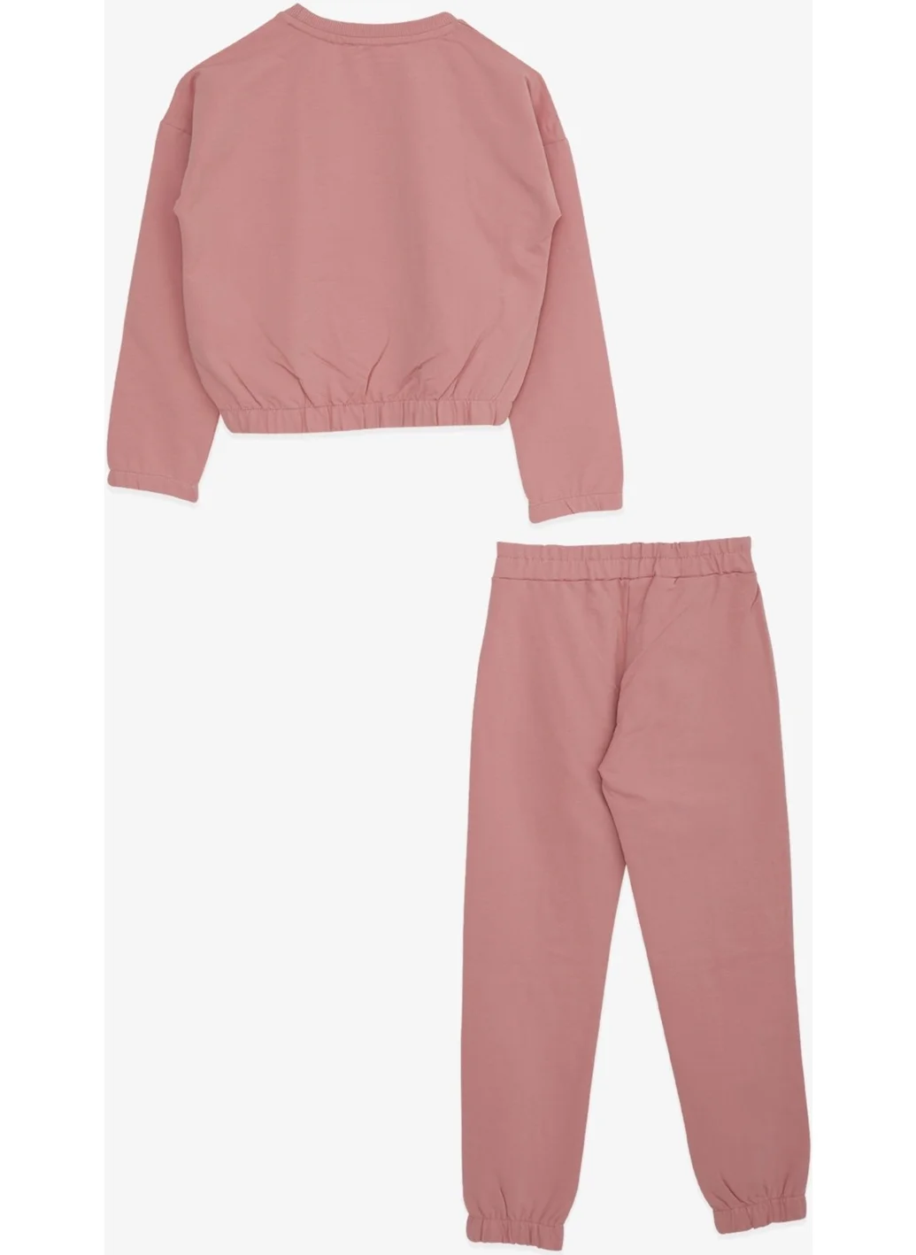 بريز Girl's Tracksuit Set Glitter Girls Printed 8-12 Years, Dusty Rose
