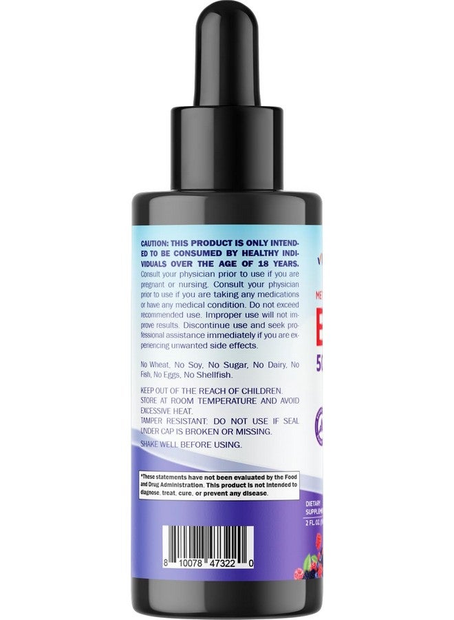 Vitamatic 2 Packs Fast Acting Liquid Vitamin B12 5000 mcg (Methylcobalamin) - Natural Berry Flavor - Sublingual Supplement - Faster Absorption - 2 OZ - Image 4