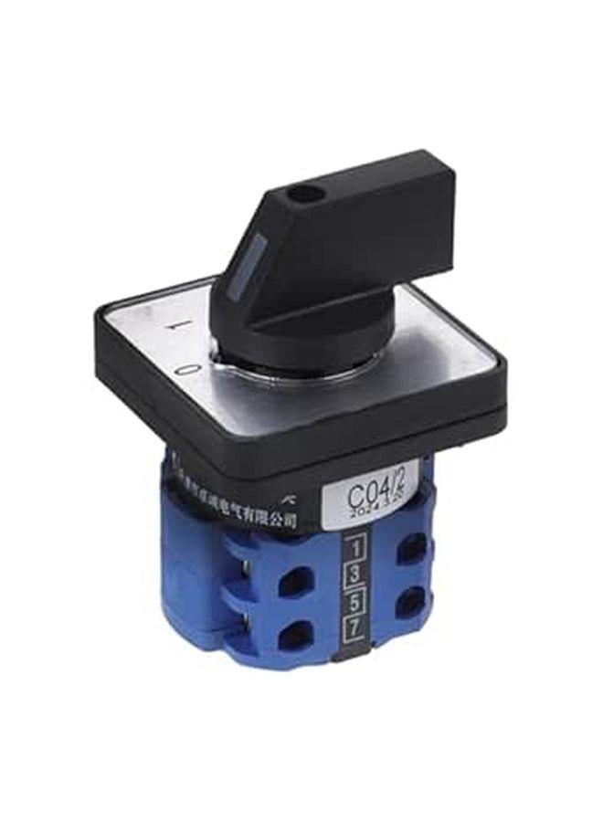 Rotary Cam 2 Position Changeover Switch 550V 20A Dual Circuit 8 Terminal Transfer Selector - Image 1