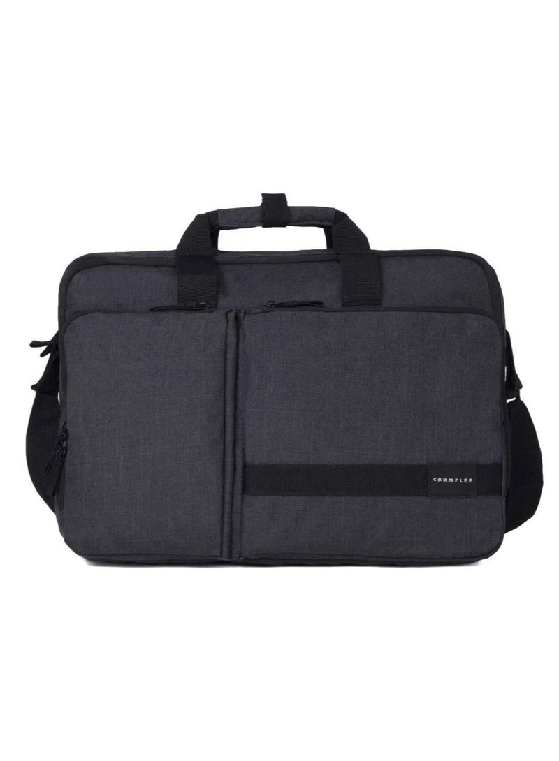 Crumpler Crumpler Business Briefcase Crossbody Laptop Bag,Water Resistant Messenger Shoulder Bag with Strap, Durable Office Bag Carry On Laptop Case for Men and Women,Black,15 Inch  - Image 1