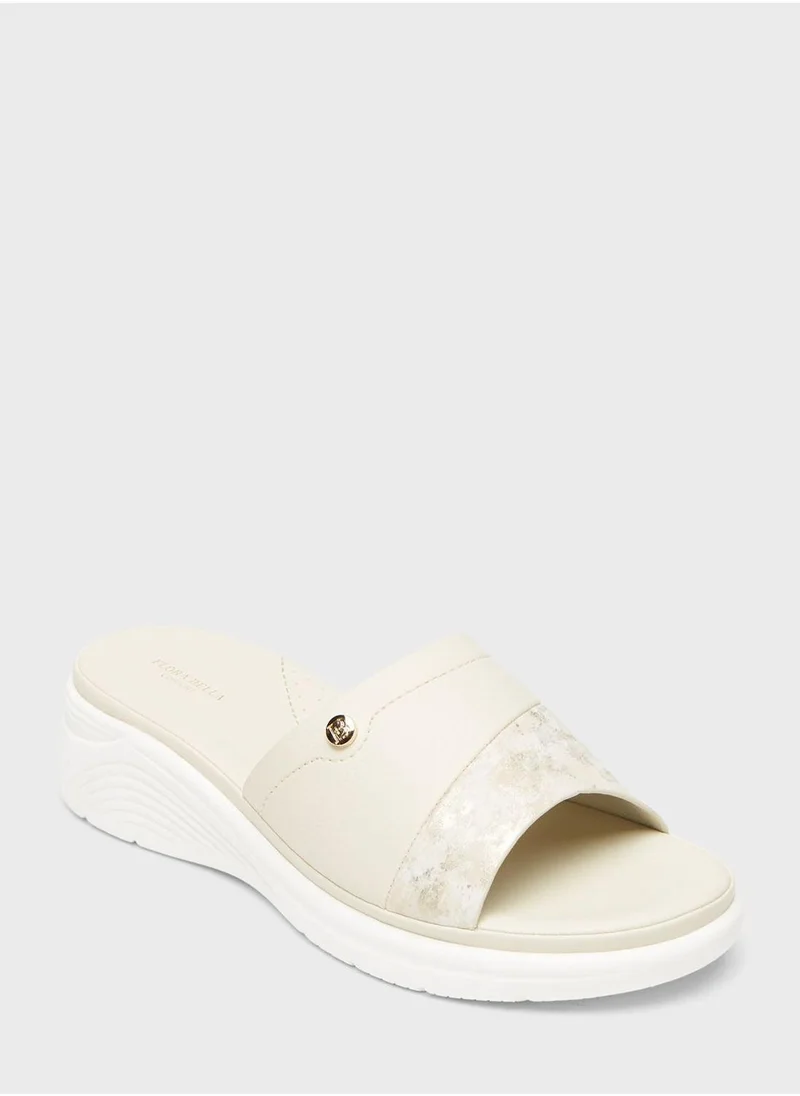 shoexpress One Strap Wedge Sandals