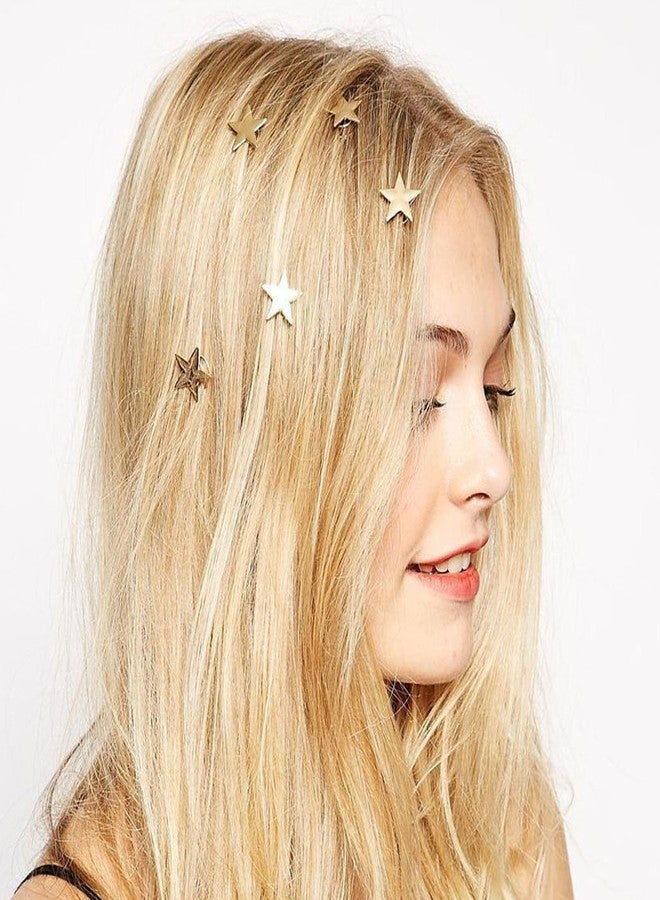 Jovono Bride Wedding Hair Clips Gold Star Headpieces Boho Fashion Hair Accerssories for Women and Girls - Image 1