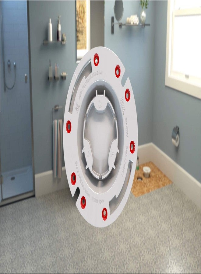 أوتي شفة خزانة Oatey مقاس 3 بوصات من مادة PVC مزودة بحلقة بلاستيكية - Image 5