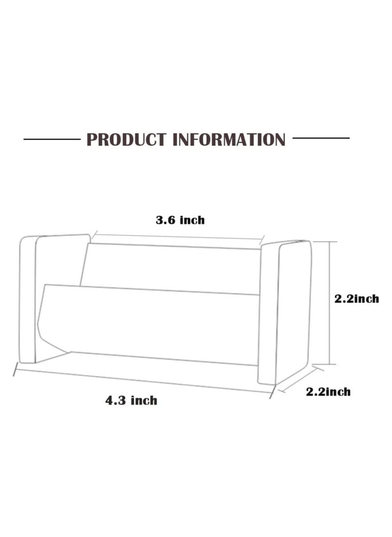 TPGP - Acrylic Business Card Holder for Desk Vertical Clear Horizontal Name Cards Holders Vertical Organizer Storage Rack Display Holder Desktop Business Card Stand for Office Tabletop (1-Clear) - Image 1