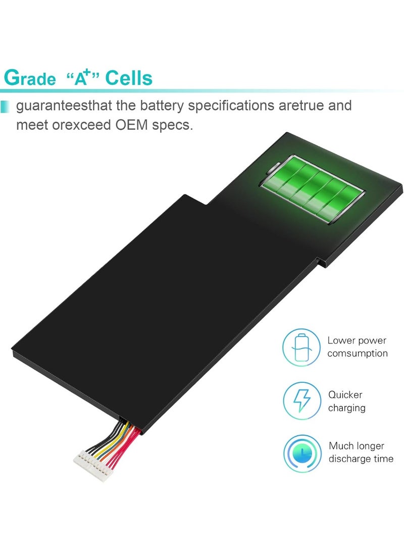 Max Power 1.4V/52.4Wh BTY-M6K Laptop Battery for MSI GS63VR 7RG Stealth Pro Series, MSI GF63 Series, ONLY MSI GS73VR 7RG Series, MSI GF75 Series, MSI GF65, MSI WS63VR 7RL-023US, BTY-M6K MS-17B4 - Image 5