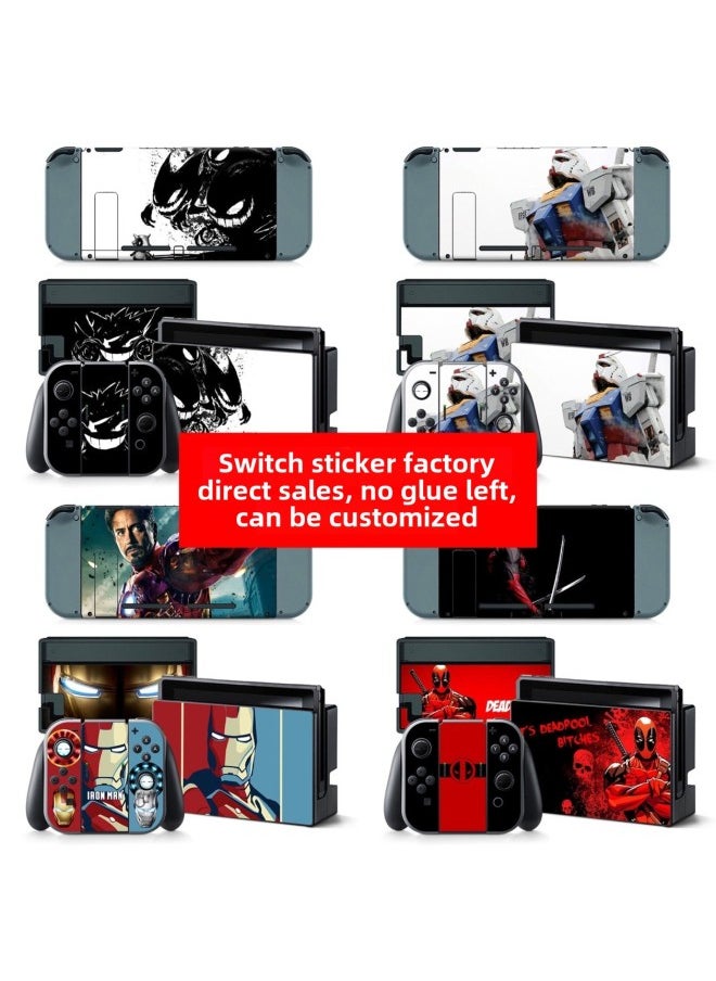 Generic Suitable For Nintendo Switch Sticker Suitable For NS Film NS Switch Gundam Iron Man Film-Color:TN-switch-0074  - Image 2