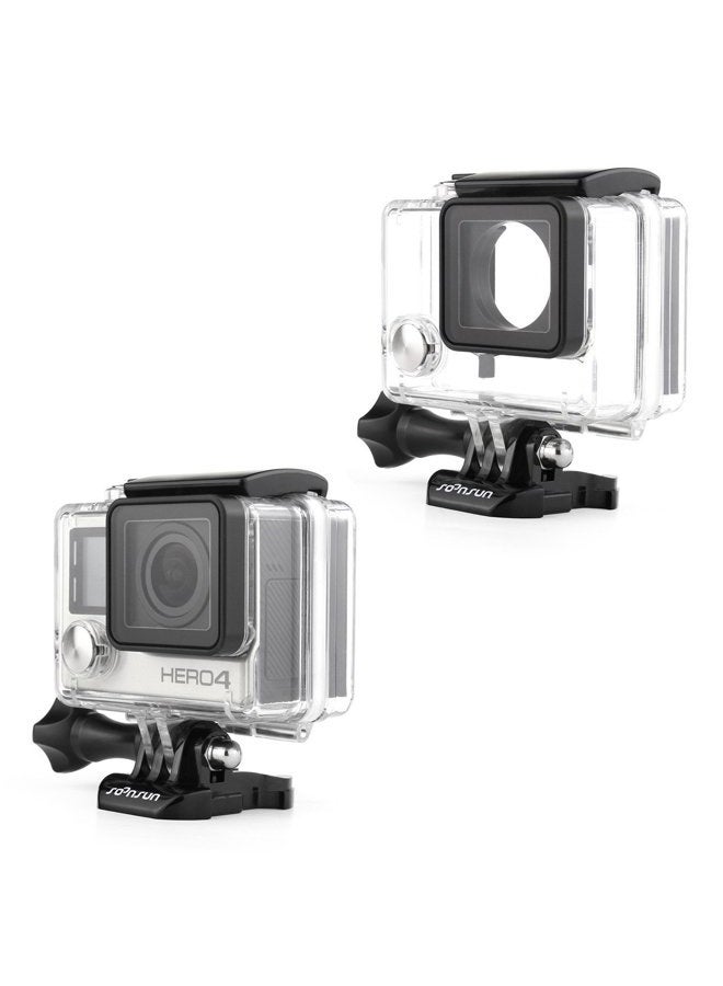 SOONSUN Standard Waterproof Case Dive Housing for GoPro Hero 4/3+/3, Waterproof Up to 40 Meters, Compatible with BacPac LCD Screen or Battery - Image 3