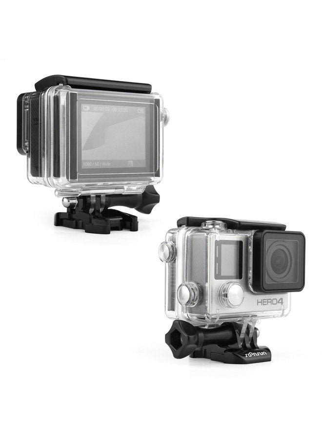 SOONSUN Standard Waterproof Case Dive Housing for GoPro Hero 4/3+/3, Waterproof Up to 40 Meters, Compatible with BacPac LCD Screen or Battery - Image 2