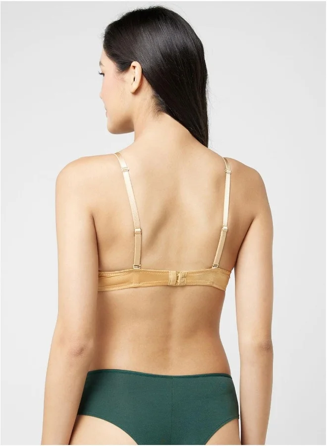 La Senza Lace Detail High Leg Brief
