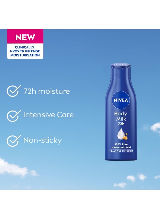 NIVEA Nourishing Body Milk 200ml Body Lotion with Deep Moisture Serum | 48 H Moisturization | With 2X Almond Oil | Smooth and Healthy Looking Skin |For Very Dry Skin - Image 2