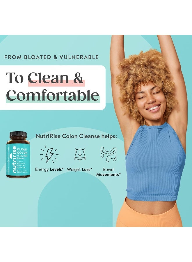نوتري رايز NUTRIRISE، تطهير القولون، دعم إزالة السموم المتقدم، 30 كبسولة - Image 4