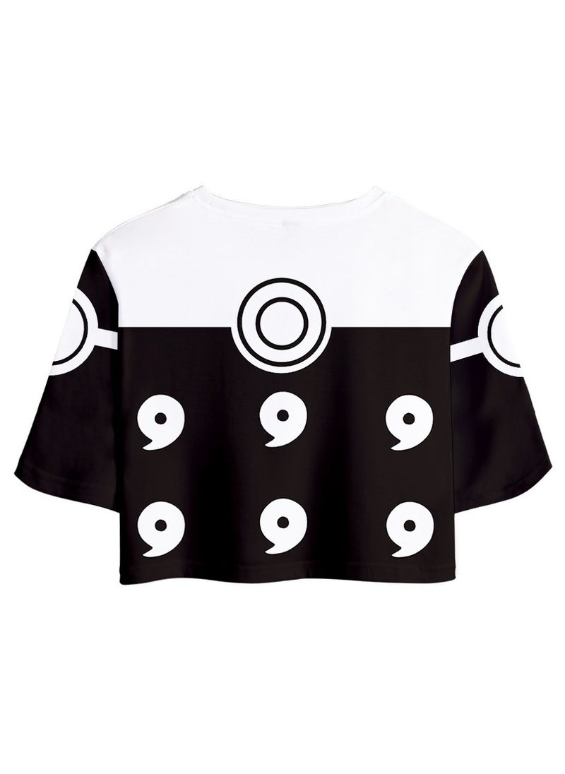 KUYING New Naruto Crop Top Short T Shorts Set  - Image 2