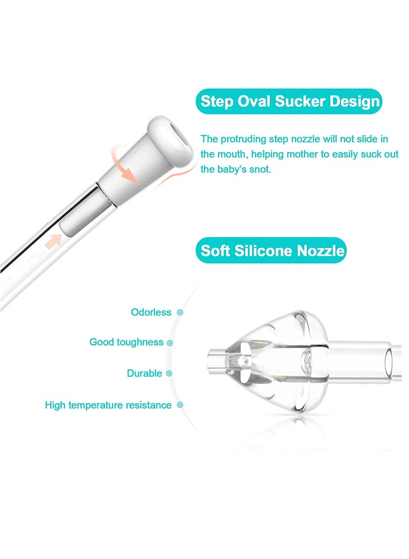 KASTWAVE 2 Pcs Nasal Aspirators Baby, Baby Nose Unblocker Premium Anti-backflow Snot Sucker for Baby, Newborn and Toddlers Nose Congestion Relief - Image 5