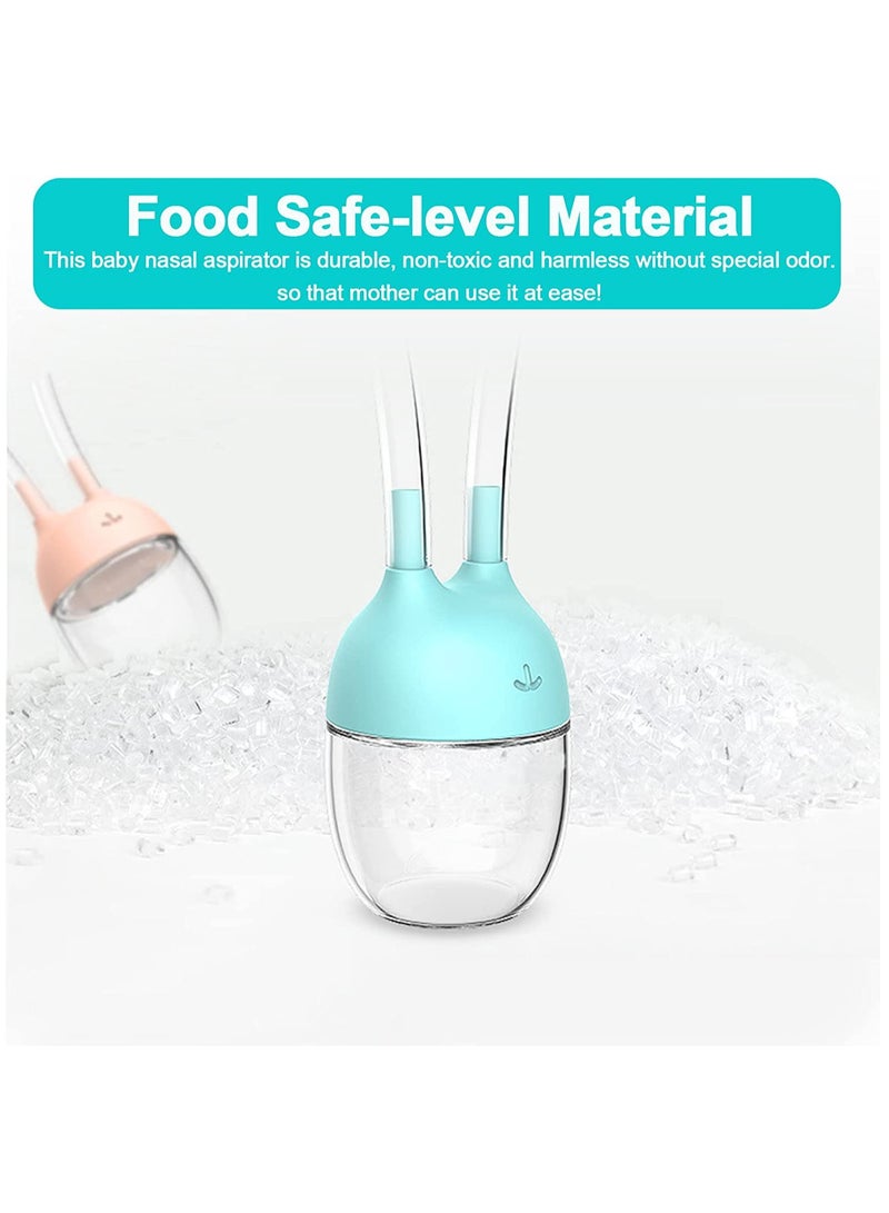 KASTWAVE 2 Pcs Nasal Aspirators Baby, Baby Nose Unblocker Premium Anti-backflow Snot Sucker for Baby, Newborn and Toddlers Nose Congestion Relief - Image 2