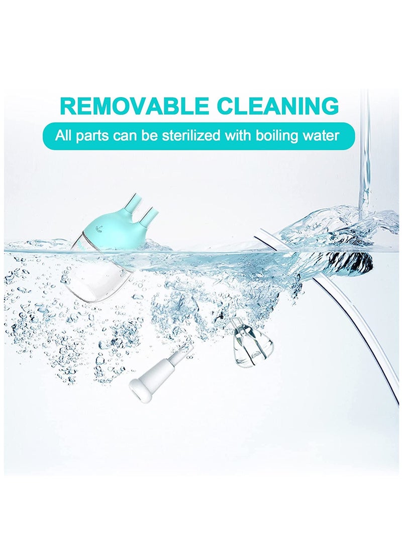 KASTWAVE 2 Pcs Nasal Aspirators Baby, Baby Nose Unblocker Premium Anti-backflow Snot Sucker for Baby, Newborn and Toddlers Nose Congestion Relief - Image 4