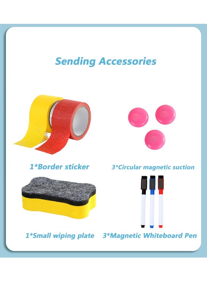 Magnetic Whiteboard Sticker, 60*90cm Self Adhesive Wall Sticker, Reusable Erasable Whiteboard Sticker, Suitable for Kids Toddlers Playroom and Office Presentations - Image 5