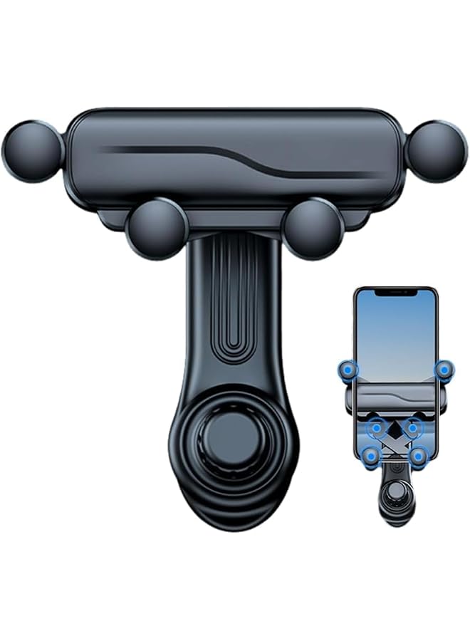 S-TOP Car Air Vent Phone Holder, Rotatable Car Phone Holder, Gravity Phone Holder with Rotatable Rocker Arm, Phone Holder with Extension Clip, Suitable for All Mobile Phones/iPhone/Samsung - Image 1