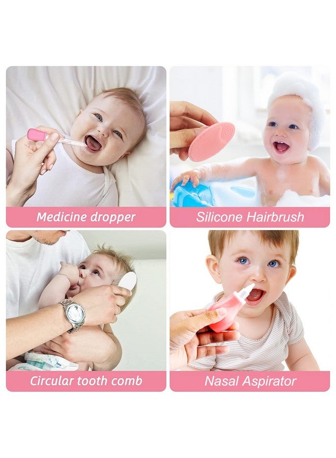 POPYJAN Baby Healthcare and Grooming Kit for Newborn Kids, 31PCS Upgraded Safety Baby Care Kit, Newborn Nursery Health Care Set, Baby Care Products (Pink（31PCS) - Image 4