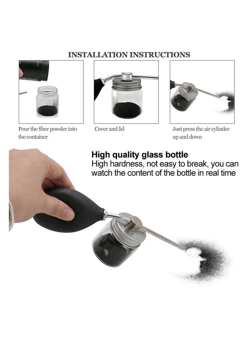 LA PERLA TECH  Hair Building Fibers, Hair Fibers Spray Applicator Hair Thickening Building Fiber for Hair Hairline Creator Eye Brow Enhancer Beard - Image 2