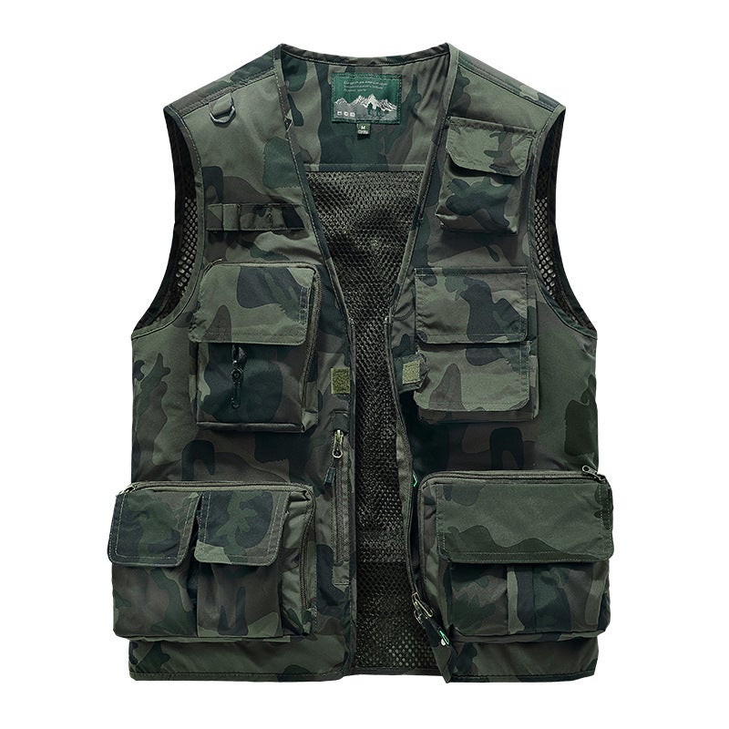 New Multi-Pocket Men'S Vest Thin Fashionable Breathable 2019 New Outdoor Mountaineering Waistcoat For Men - Image 5