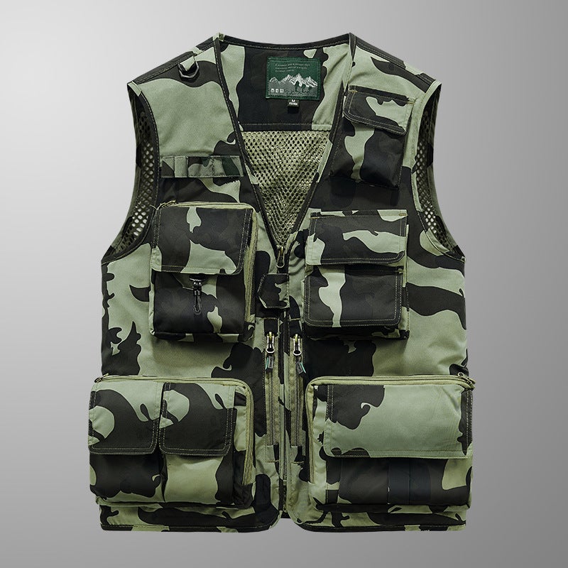 New Multi-Pocket Men'S Vest Thin Fashionable Breathable 2019 New Outdoor Mountaineering Waistcoat For Men - Image 1