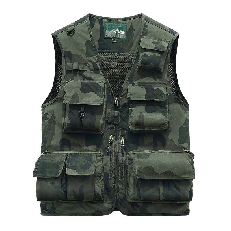 New Multi-Pocket Men'S Vest Thin Fashionable Breathable 2019 New Outdoor Mountaineering Waistcoat For Men - Image 3