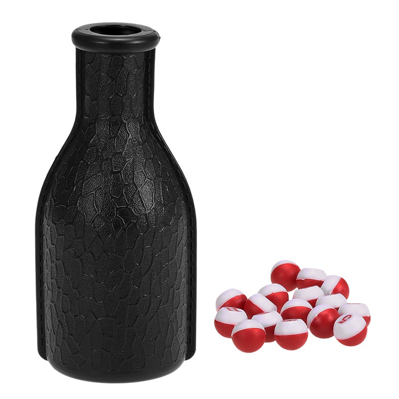 Billiard Tally Bottle Plastic Pool Shaker Bottle Kelly Pill Pool Billiard Depot Bottle with 16 Numbered Peas - Image 1