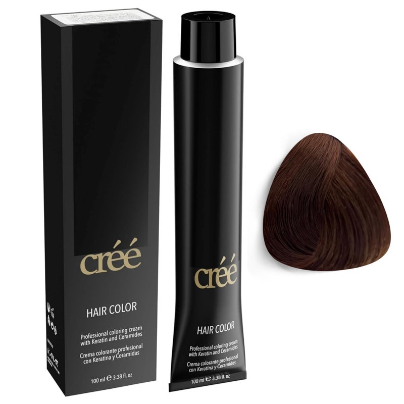 Cree Professional Permanent Hair Color 100ml 34 floz Light Copper Golden Brown 534