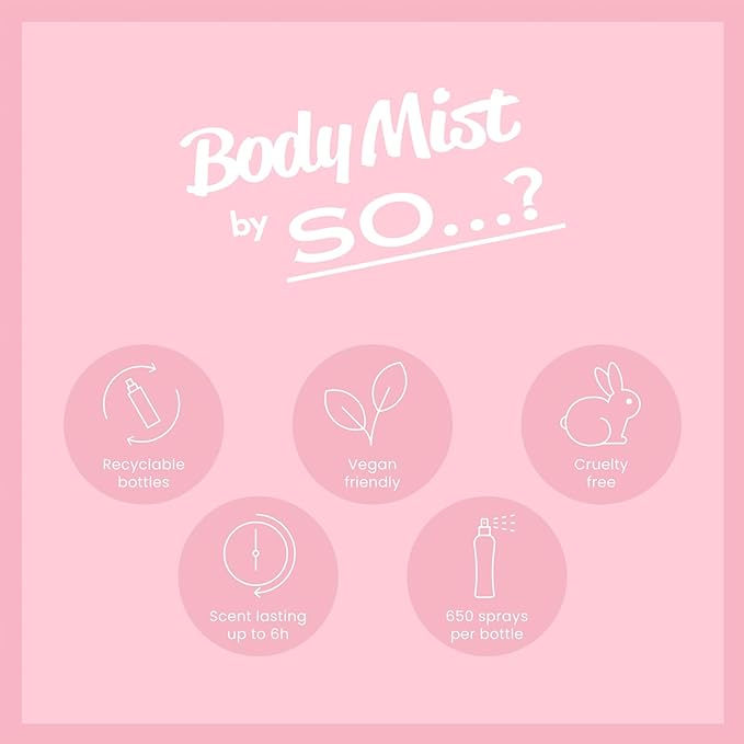 So..? Body Mist by So Womens Pink Grapefuit Body Mist Fragrance Spray 100ml - Image 3