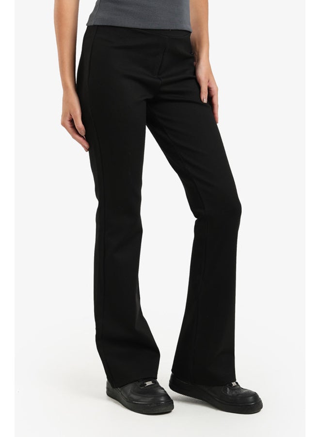 Carina Black Cotton Blend Pants - Image 4