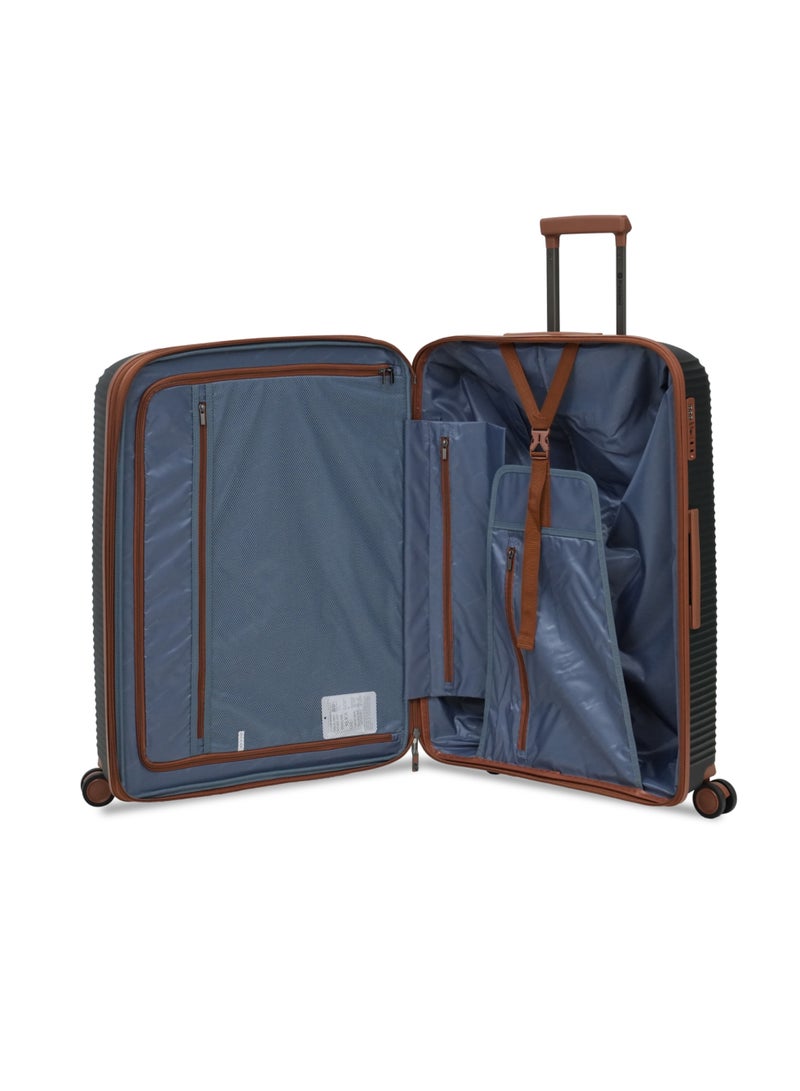 President PP single piece luggage High-quality Travel bag ( L ) spinner wheels, Model -97980 ( BLACK ) - Image 5