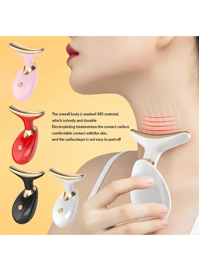 مساج الوجه الأبيض المحمول على شكل V، جهاز تجميل مصمم لتقليل تجاعيد الرقبة - Image 2