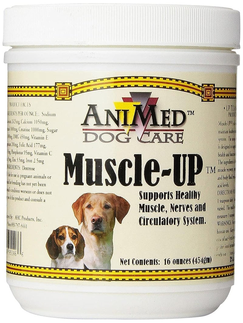 AniMed AHC Products Muscle Up Powder for Dogs, 16-Ounce - Image 1
